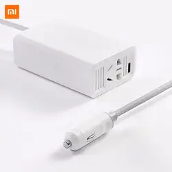 Xiaomi портативный автомобиля мощность Инвертор преобразования DC 12 В к AC 220 с 5 В/2.4A зарядка через usb порты Разъем