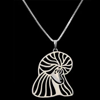 

Poodle Dog Pendant Plated Necklace Women New Design Jewelry For Pet Lovers Wholesale New