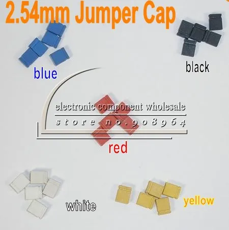 

1000pcs/lot 2.54mm Standard Circuit Board Jumper Cap Shunts Short Circuit Cap Computer Jumpers Shunt Cap