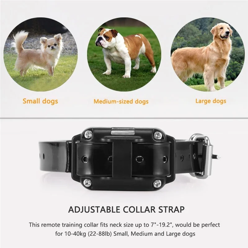 Dog Training Collar 800 Yards Medium Large Rechargeable Waterproof Electronic Training System Support Dogs Shock Bark Stop