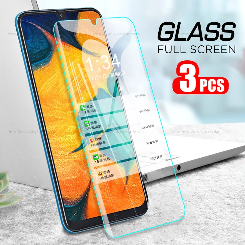 

3Pcs Tempered Glass For Samsung Galaxy A30 A40 A50 A70 Screen Protector Protective Film For Samsung a50 Glass on A 50 30 70 40