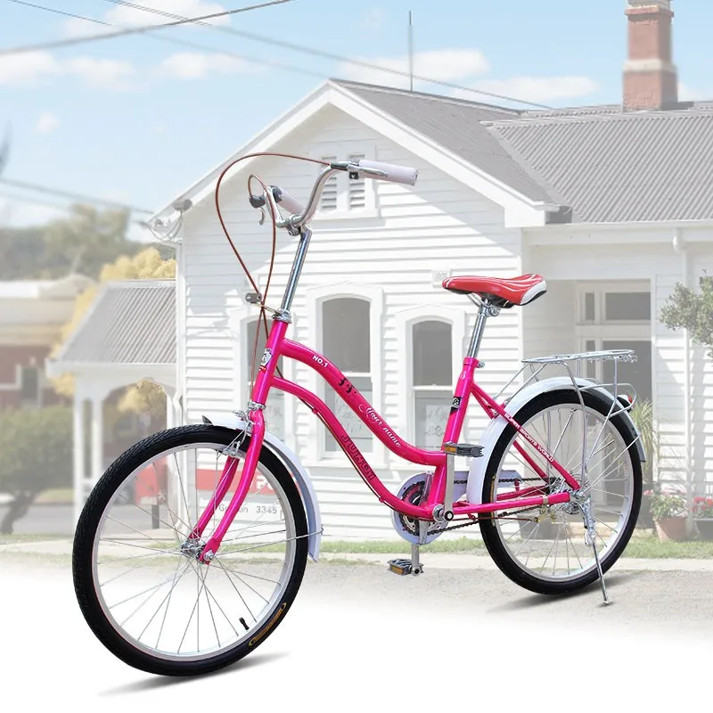 Cheap Free Shipping high Korean fashion light  quality carbon steel material 22 inch ladies city bike 4