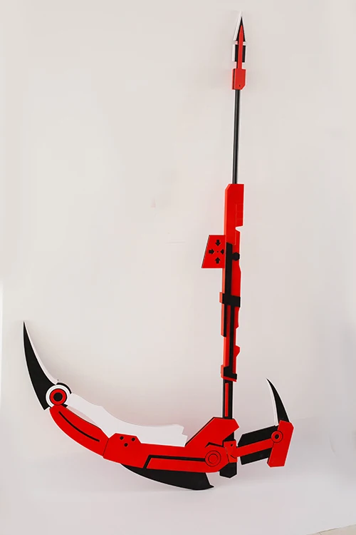

Hot transmutable RWBY Ruby Crescent Rose Sickle PVC Cosplay Scythe Prop 71'' Weapons