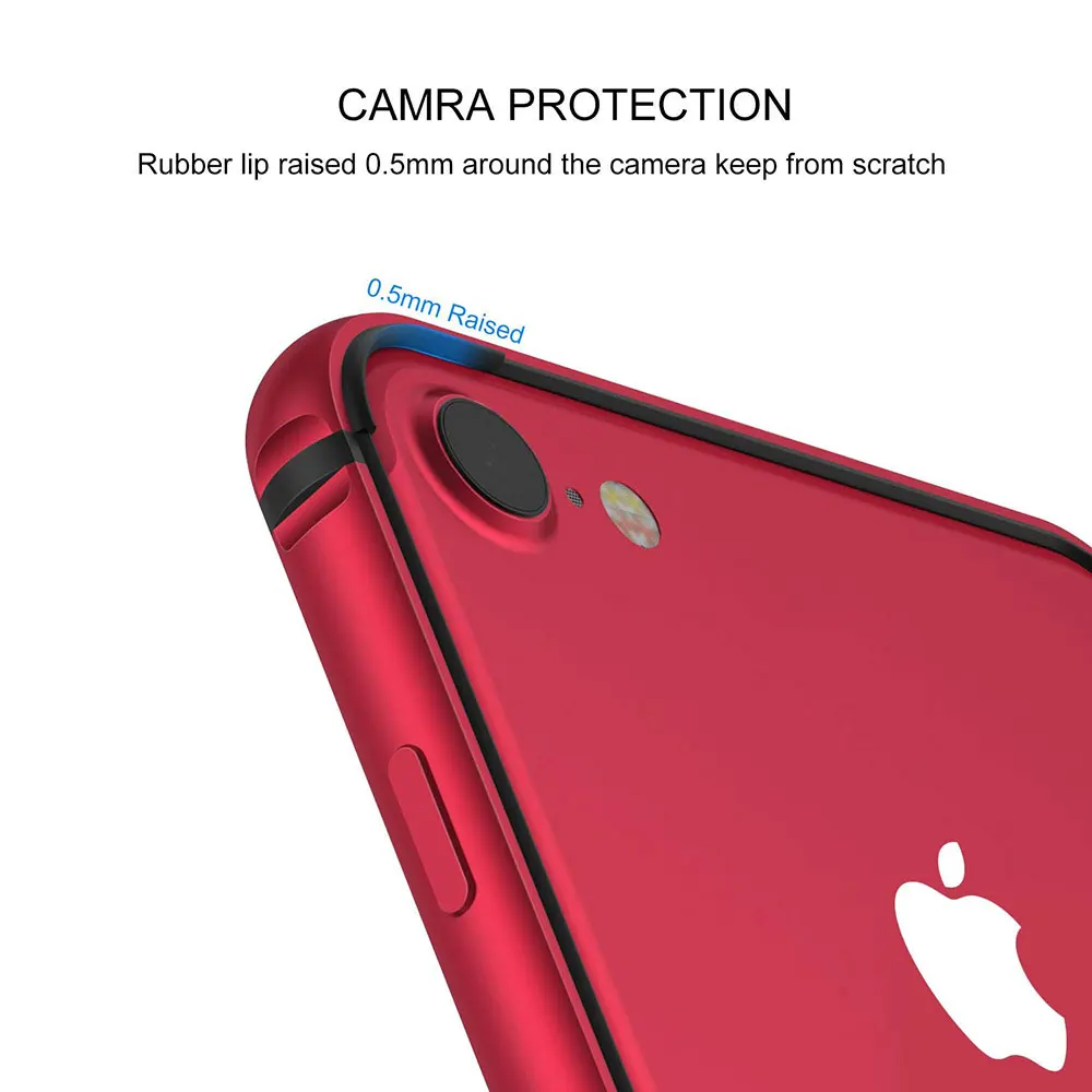 Ascromy For iPhone 7 Bumper Case No Back Aluminium Frame Rubber TPU Shockproof Coque Funda For iPhone 8 Plus 7 8plus Accessories (10)