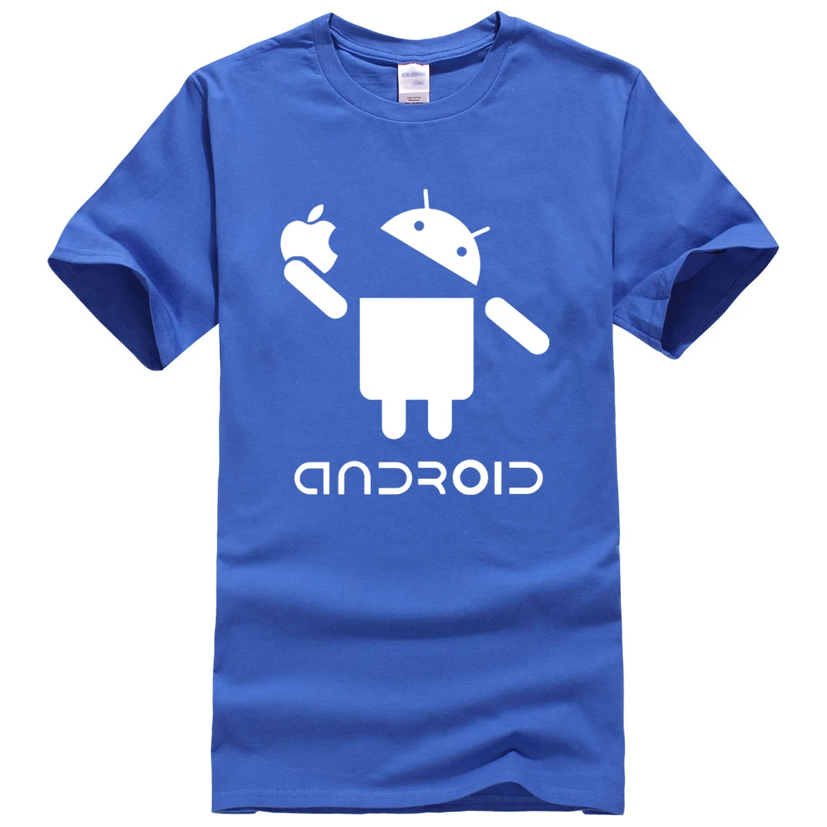 Футболка мужская с принтом персонажа Android летняя хлопковая футболка модная