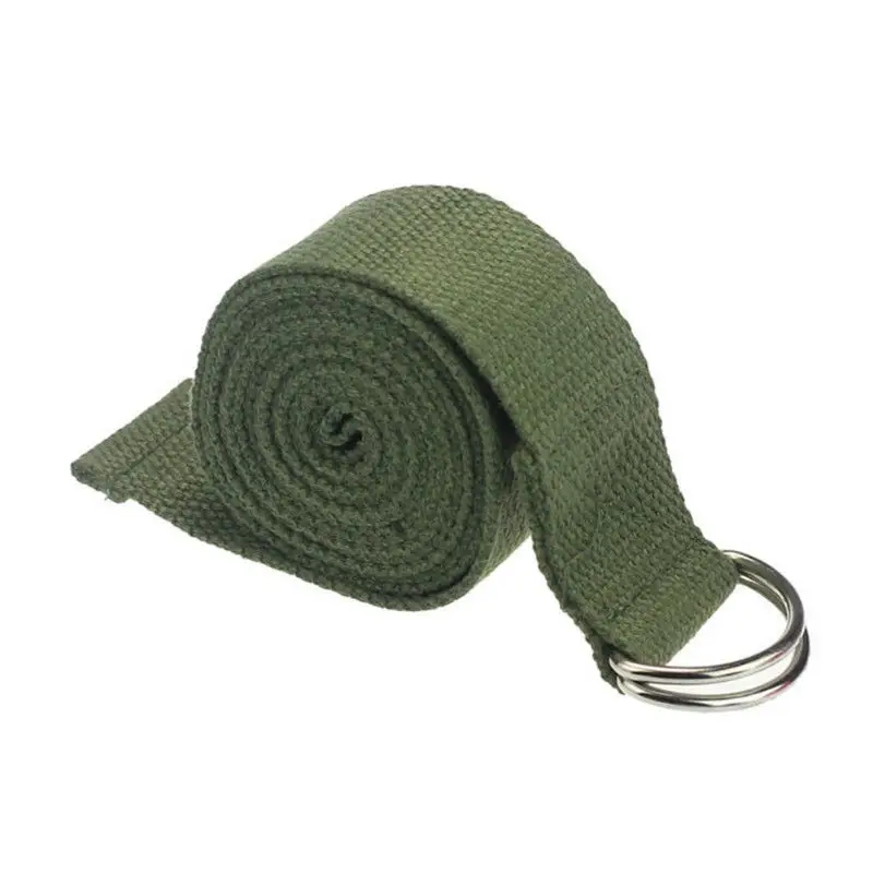 

Yoga Stretching Strap D-Ring Belt Waist Leg Fitness Exercise Training Gym Tool