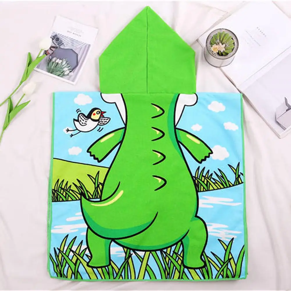 Kidlove детская одежда с капюшоном и принтом с рисунками из мультфильмов, банное полотенце для пляжа полотенце-накидка для детей