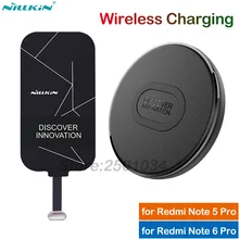Nillkin Мини Qi Быстрое беспроводное зарядное устройство+ микро USB приемник адаптер беспроводной зарядки для Xiaomi Redmi Note 5 Pro/Note 6 Pro