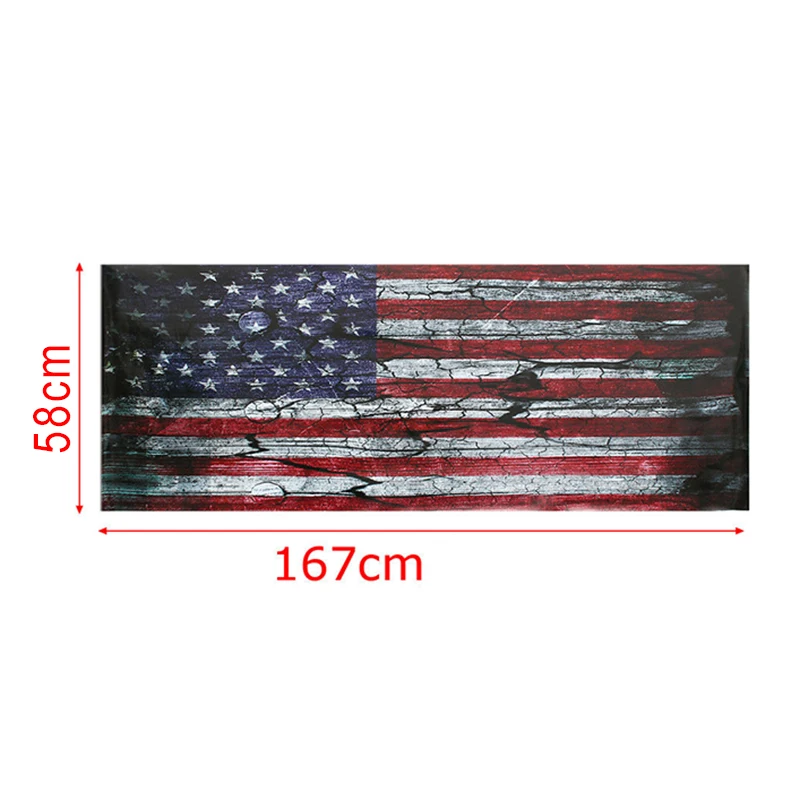 

Fashion Sticker Popular Truck Decor Novel Design American Flag Tailgate Vinyl Graphic Decal 167*58cm Brand New