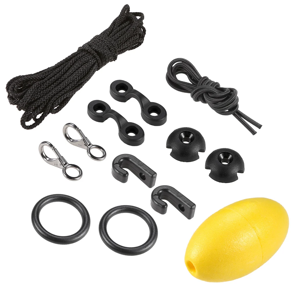 Kayak Drift Anchor Tow Rope Tow Line Canoe Anchor Trolley Kit System