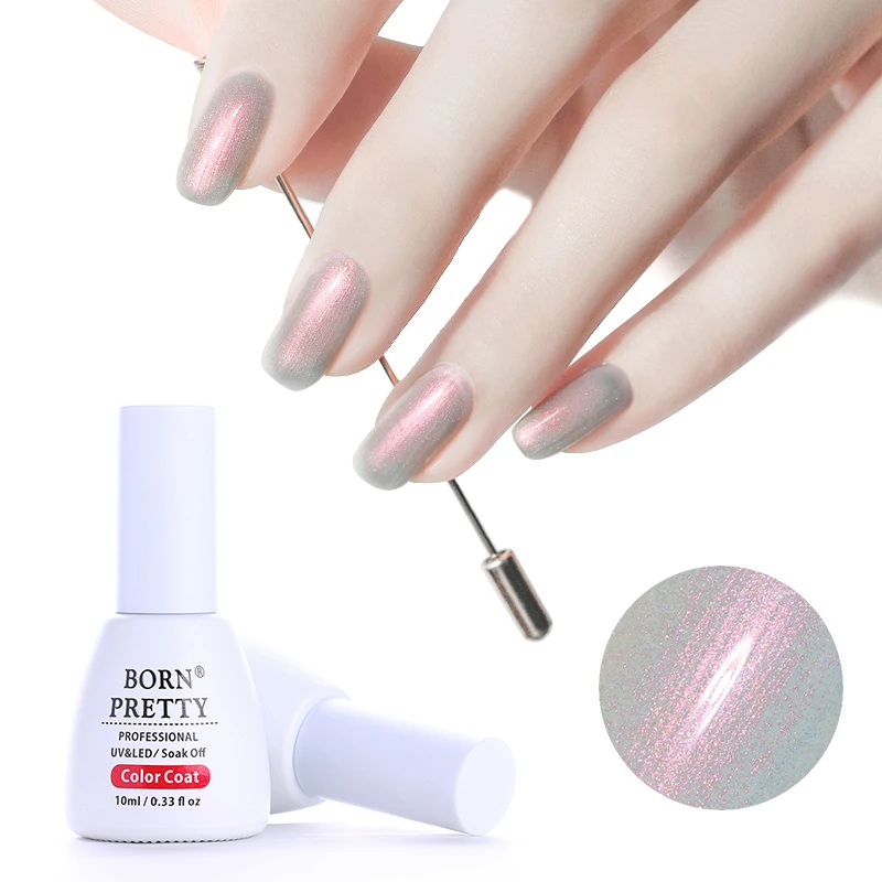 BORN PRETTY Chameleon Shell Pearl Gel Nail Polish Mermaid Soak off No Wipe Base Top Coat Nail Gel Reinforcement Gel Varnish