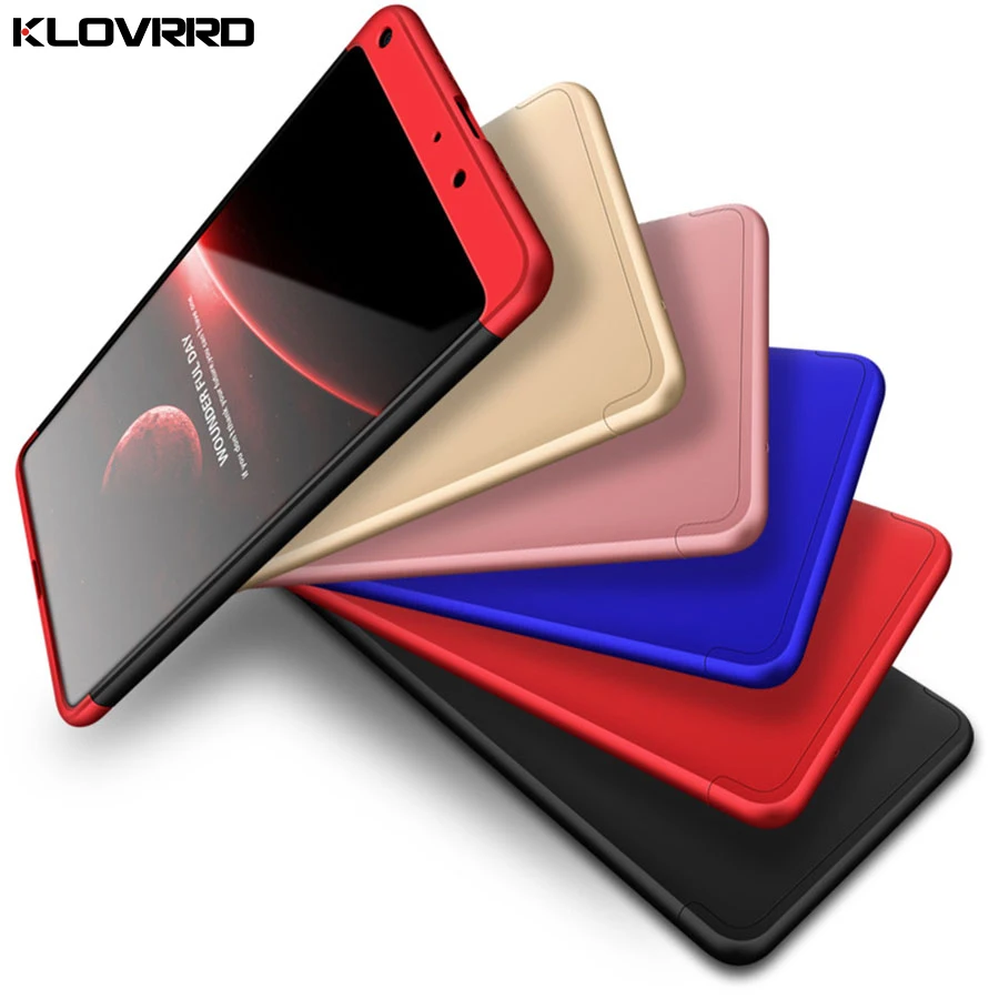 

Fashion Matte Plastic Fitted Phone Case For Xiaomi Mi A1 A2 5 6 5c 5s Mix Max 2 2s 360 Degree Full Body Protection Cover Shell