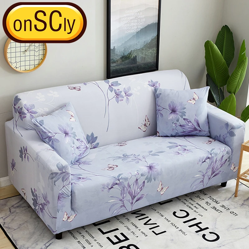 Фиолетовый защитный чехол на диван Slipcover мебель диване Крышка для дивана Чехлы для гостиной угловой диван крышка эластичный - Цвет: 24