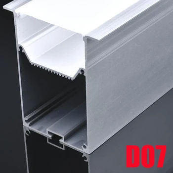 

6Set D07 100cm U Shape Aluminum Channel Profile With Cover, End Caps and Hanging Wire for LED Bar Pendant lights