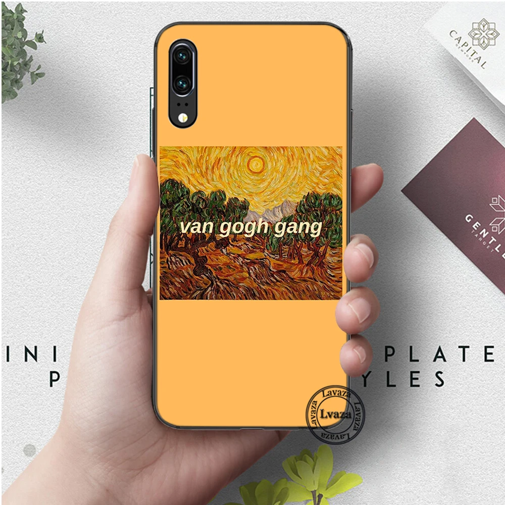 7 Силиконовый чехол Great art van Gogh для huawei P8 Lite P9 Mimi P10 P20 Pro P Smart Z P30 - Цвет: 7