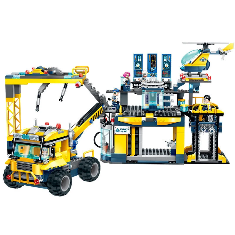 

753pcs 2019 New Educational Building Block Toys Compatible Legoed Engineering Series Car Spar Team Alpha Exploration Base Brick