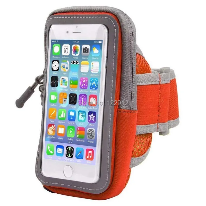 Universal Sport Running Riding Arm Band Case For Cell Phone Holder Zipper Bag-19