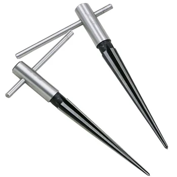

Core Drill Bit Taper reamer 3-13mm Hand Held Reamer T Handle Tapered 6 Fluted Chaff Reaming Woodworker Cutting Tool