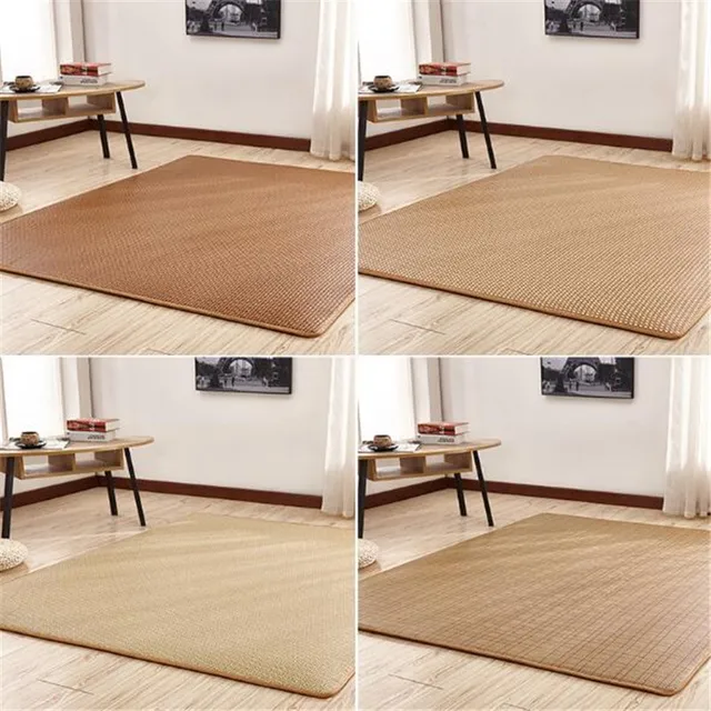Weave Straw Mat Rattan Bamboo Non Slip Rugs Wooden Floor Weave Straw Mat Rattan Bamboo Non Slip Rugs Wooden Floor Protect Carpet Summer Sleeping