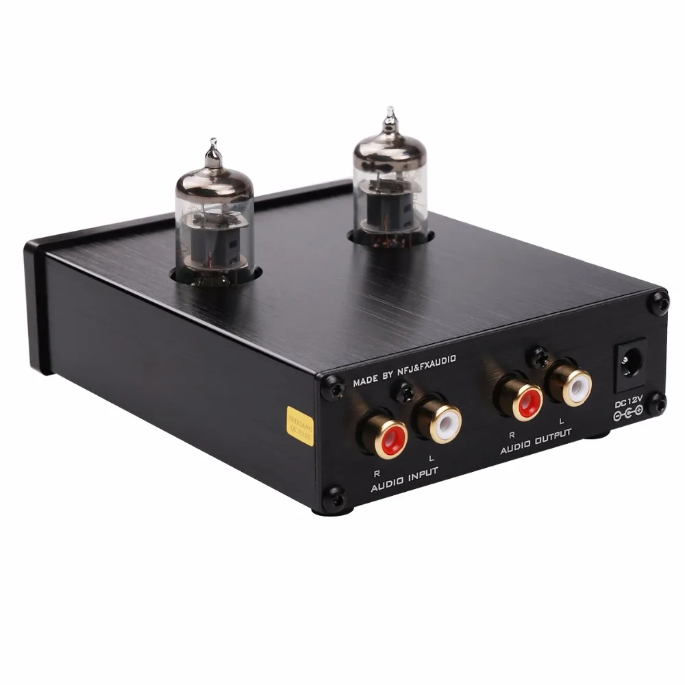 FX-AUDIO TUBE-03 MINI Bile 6K4/6J1 reamp ламповый усилитель буфера HIFI аудио предусилитель ВЧ регулировка басов предварительно усилители DC12V