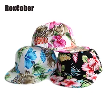 RoxCober женские Snapback Hat красочный цветок бейсболки для женщин Регулируемый пляж хип хоп шапки Street танцевальные головные уборы кепки женщин