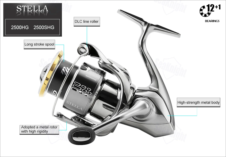 18 SHIMANO STELLA 2500 2500HG C3000 C3000XG 3000MHG 4000 4000XG Спиннинг рыболовная Катушка 12+ 1BB X якоря моря чайки Морская Рыбалка снасти