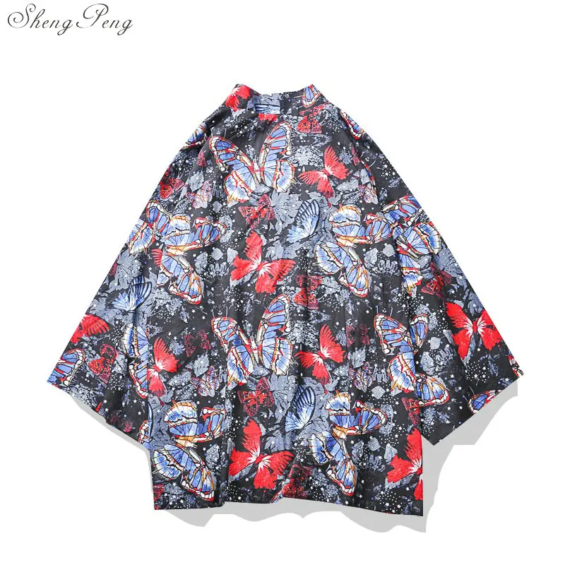 Японские кимоно кардиган косплей рубашка блузка для мужчин традиционный японский традиционный корейский костюм Японская одежда V1518
