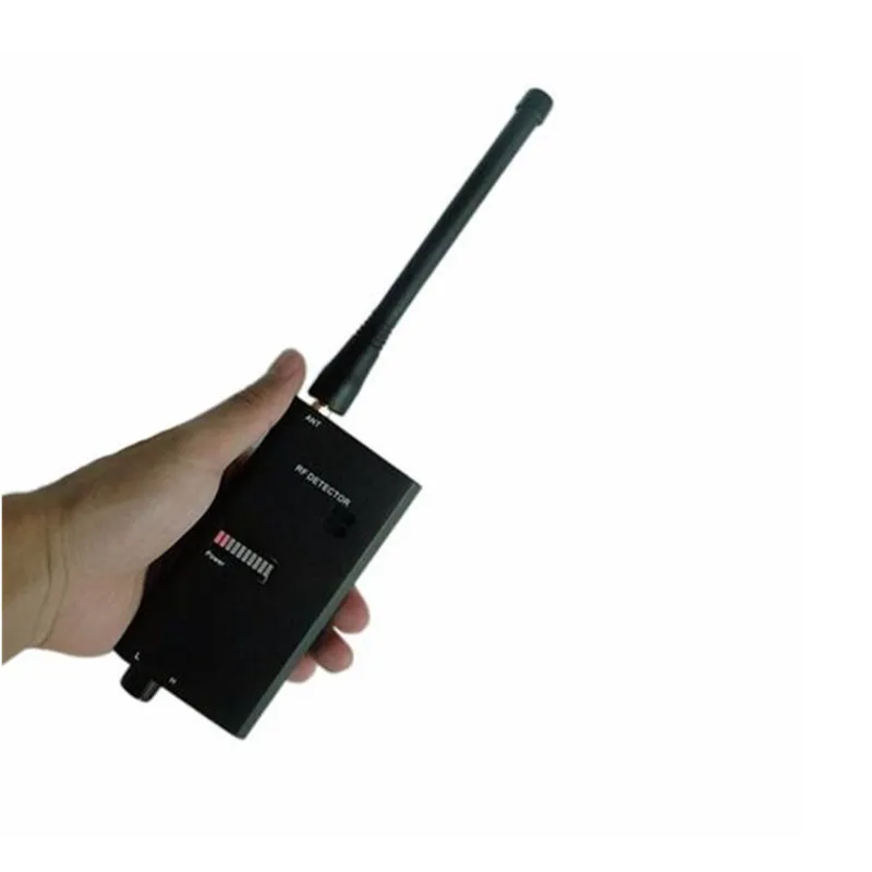 Металлический беспроводной провод детектор жучков RF видео и аудио сигнал детектор черный RF металлоискатель Для govermant и полиции 007A