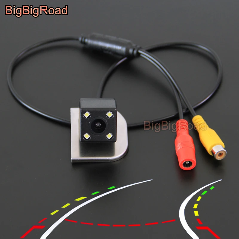 

BigBigRoad Car Intelligent Dynamic Tracks Rear View Backup CCD Camera For ford focus MK3 2012 2013 2014 escort 2015 Waterproof