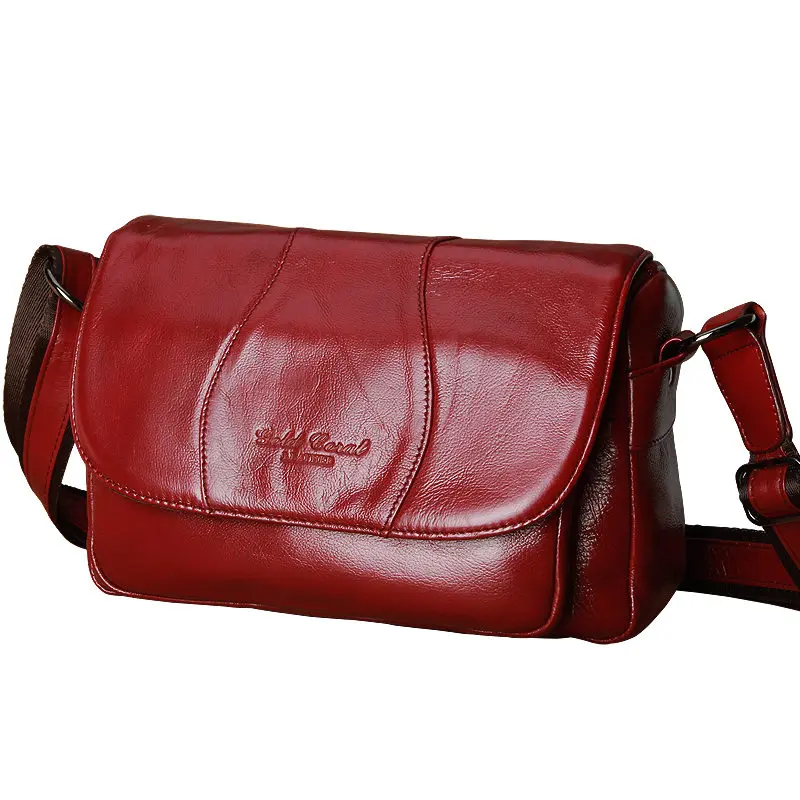 GOLD CORAL Woman Bag Leather Crossbody Bags For Women Messenger Bags Female Shoulder Bags Handbag cowhide Women Sac Femme GOLD CORAL Woman Bag Leather Crossbody Bags For Women Messenger Bags Female Shoulder Bags Handbag cowhide Women Sac Femme