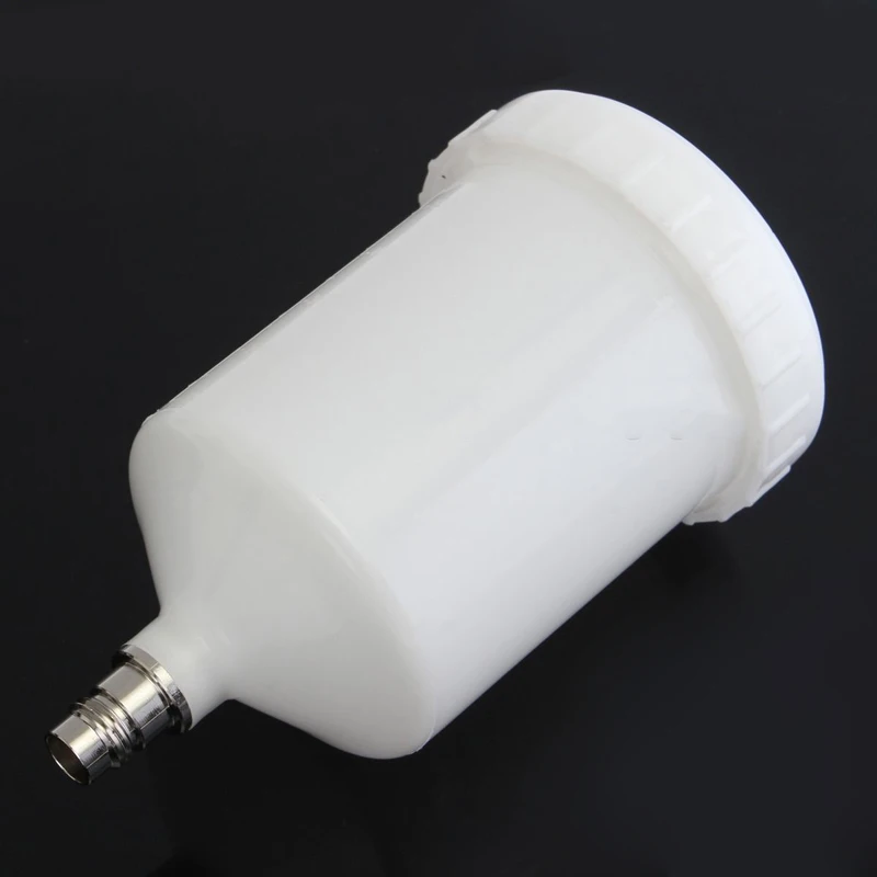Plastic Sprayer Cup 600ml Spray Paint Pot Threaded Connector For Spray Gun Tool White Power Tools  Accessory