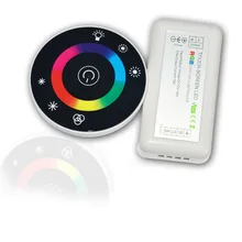 DC12V 24 V RGB/RGBW одного цвета круглый сенсорный Панель контроллер стекло Панель диммер контроллер для светодиодный RGB светодиодная лента