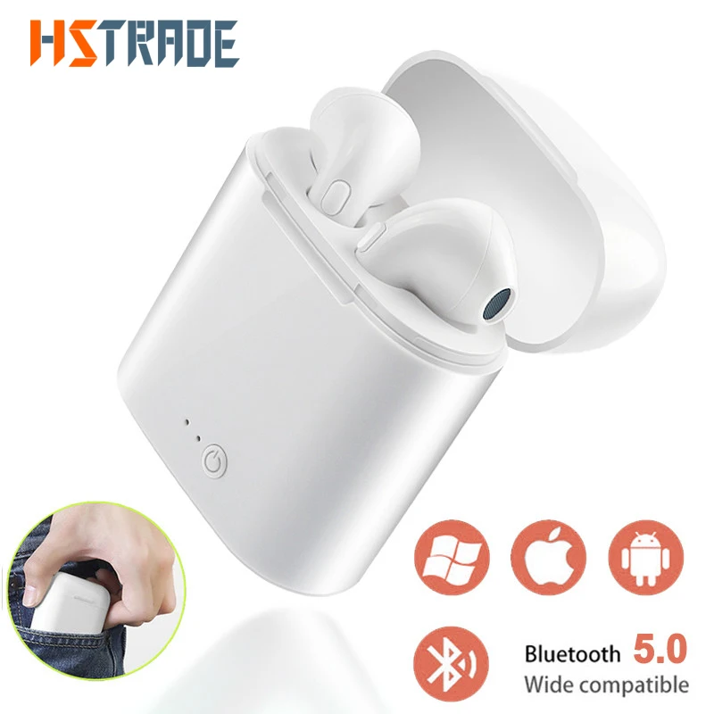 2019 i7s TWS беспроводные наушники Bluetooth в ухо стерео с зарядным боксом для iPhone Xiaomi huawei