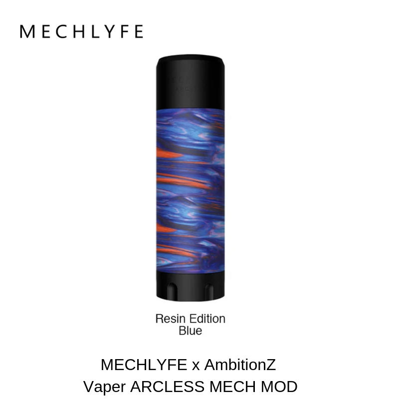 Blue Mod MECHLYFE x AmbitionZ вейпер бездуговой мех мод fit 18650/20700/21700 Батарея MECHLYFE бездуговой vs CoilART маг/Elite мех мод - Цвет: Blue Mod