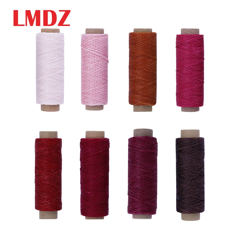 LMDZ Crafts 150D 50M Leather Sewing Stitching Flat Waxed Thread String