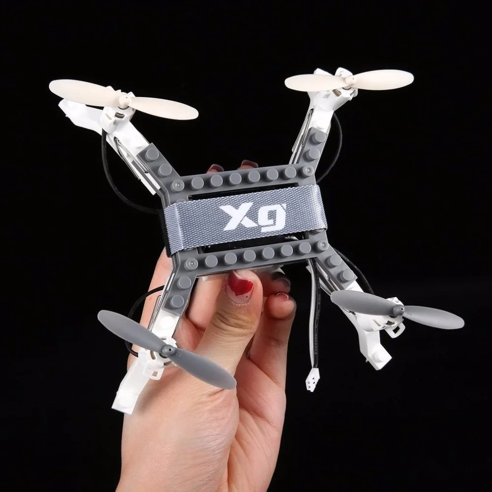 

DIY Clamp Free Transform Building Blocks RC Quadcopter Altitude Hold Drone Kit Helicopter Remote Control Toys for Boys Adult