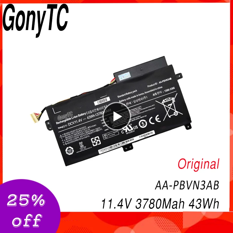 11.4V Original AA PBVN3AB Laptop Battery For Samsung Np470 NP51OR5E