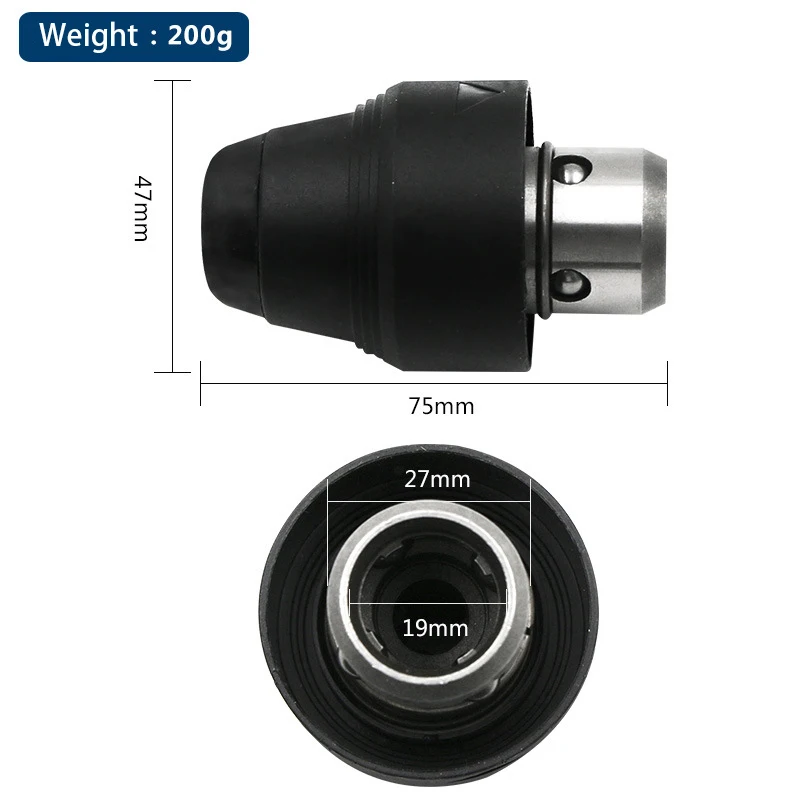 SDS Drill Chuck Replacement for Bosch GBH2-26DFR GBH2-28DFV GBH4-32DFR Tool Holding Fixture Hammer Drills Change Fittings
