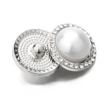 Новинка 20 шт ювелирные изделия Серебряная Кнопка кнопочный браслет браслеты цветок Fit 18 мм браслет с застежкой для женщин