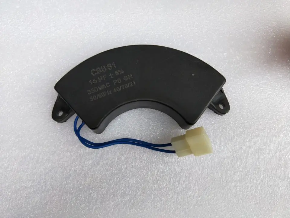 

CBB61 16uf Generator capacitance semicircular sector generator capacitor Gasoline generator accessories Capacitor regulator