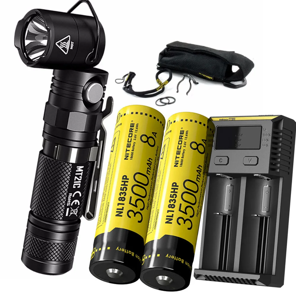 Многофункциональный фонарик NITECORE MT21C CREE XP L HD V6 max 1000 люмен регулируемый фонарь 90