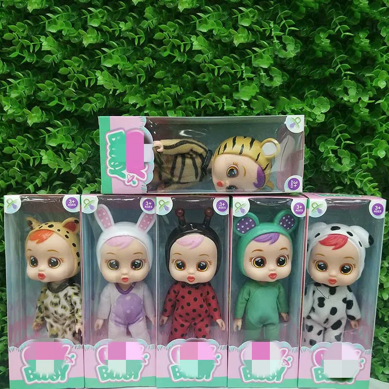 

6Style Cry Babies Juguetes Reborn Baby Dolls Anime Figure Bebek Lea Doll Action Figure Birthday Party Toys for Children 2A109