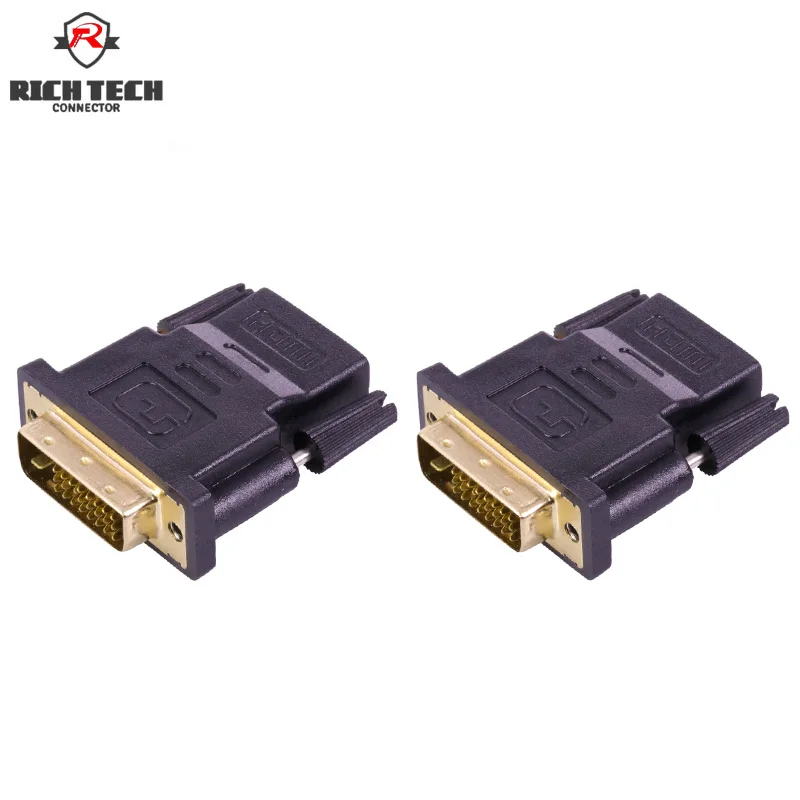 24 + 1 HDMI разъем позолоченный DVI штекер гнездо M F адаптер конвертер для