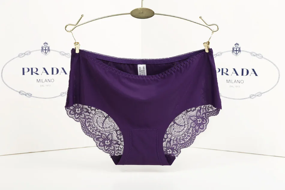 Women Sexy Lace Briefs Fabric Ultra-thin Comfort Underwear Seamless Panties for Women Underpants Cotton Lingerie Knickers  37