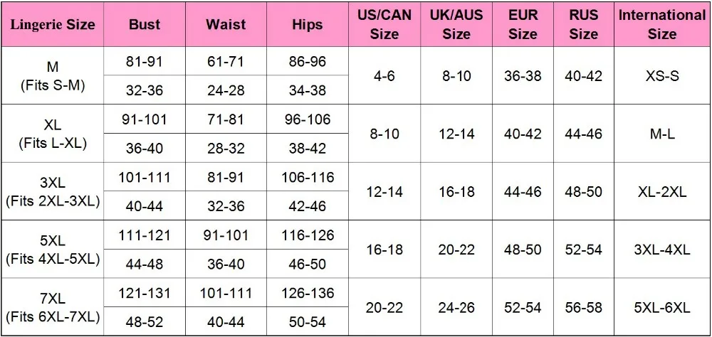 Babydol Size Chart