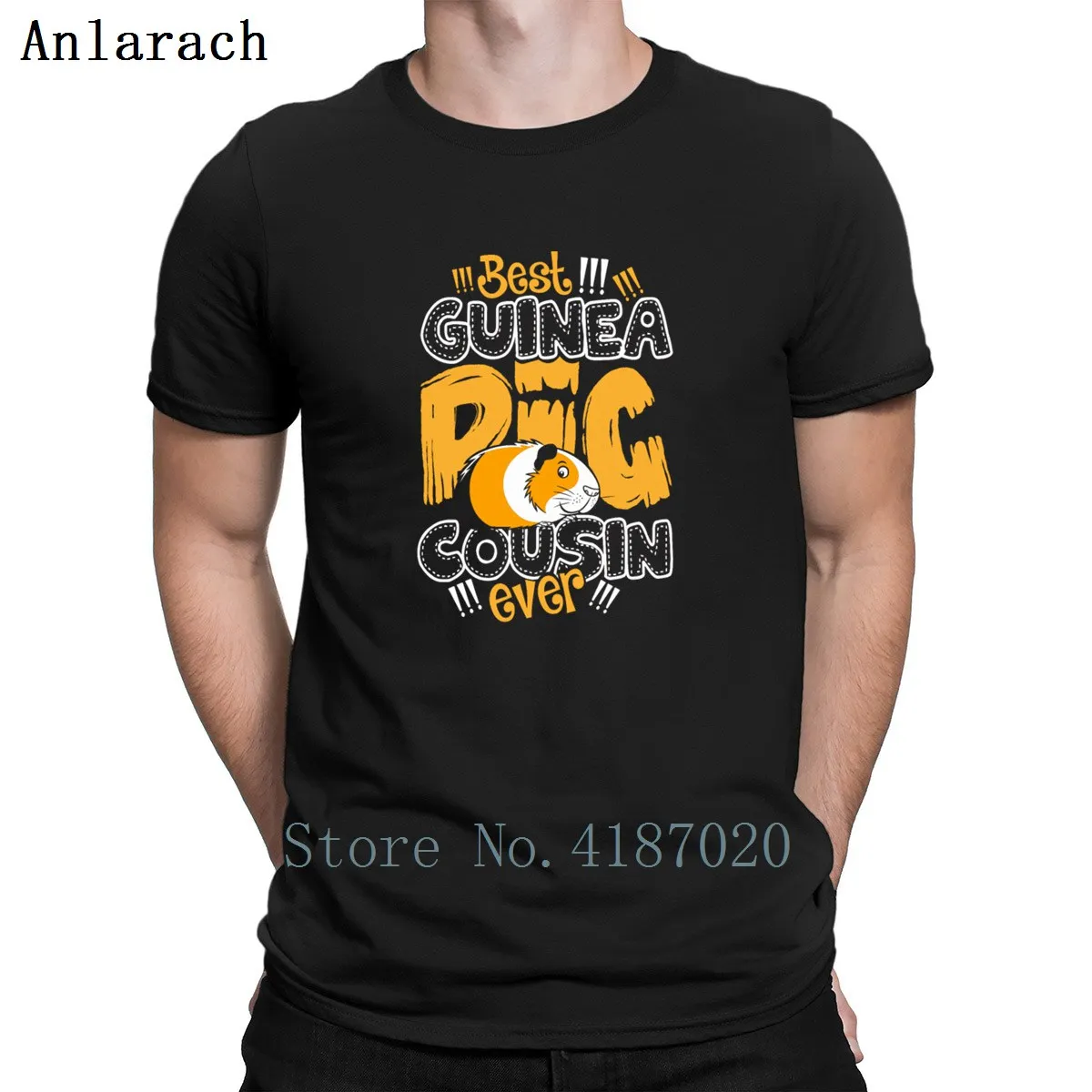 

Best Guinea Pig Cousin Ever Tshirt Design Cotton Summer Homme Tshirt For Men Family Tops Better Anlarach Natural
