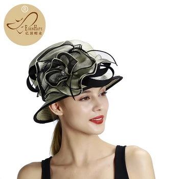 

Wholesale Fashion Fancy Promotion Church Hat with Flower S10-4265