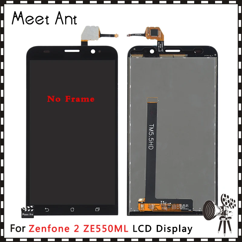 Высококачественный ЖК-дисплей 5 дюйма для ASUS Zenfone 2 ZE550ML Z00BD с сенсорным экраном и