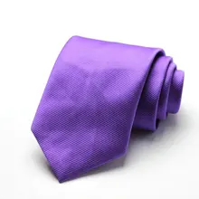 Дешевые южнокорейский Шелковый коммерческий формальный галстук свадебный галстук 8 см Галстук Фиолетовый тонкая полоса