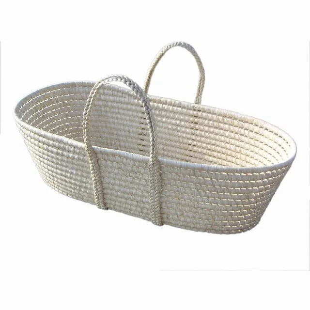 Corn woven baby crib bed basket baby sleeping basket bed newborn Baby Crib Protector For Newborns Baby Room Decoration